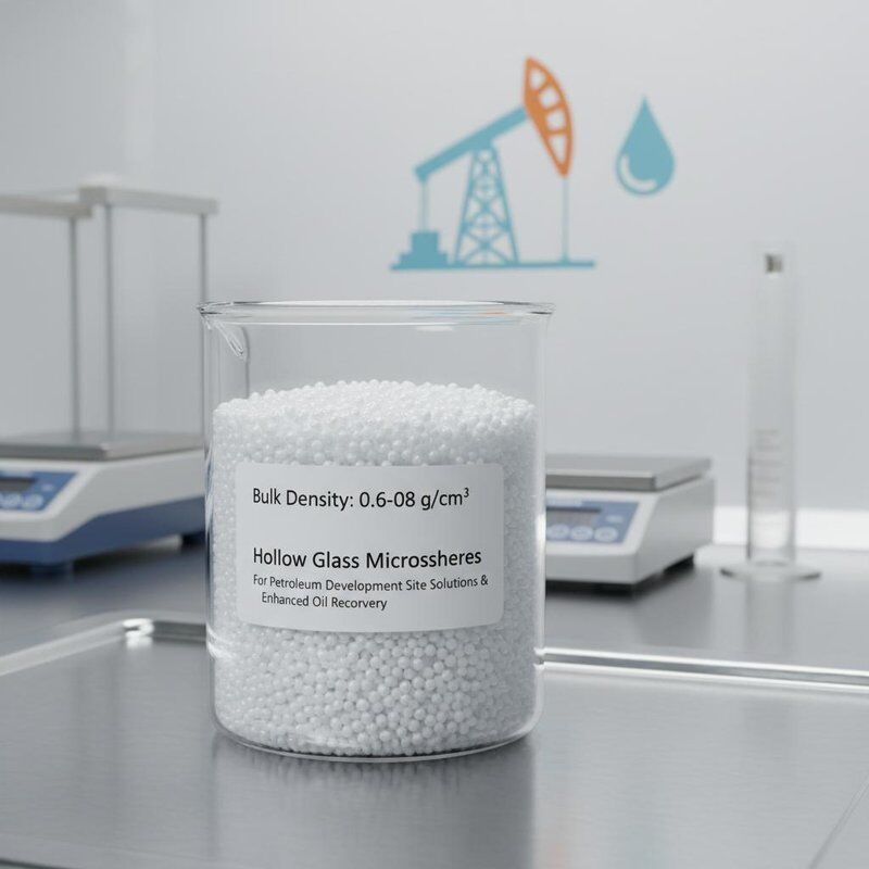 Bulk Density 0.06-0.08 Hollow Glass Microspheres for Petroleum Development Site Solutions and Enhanced Oil Recovery