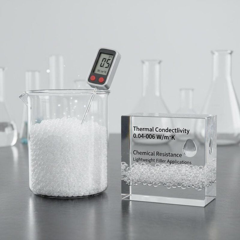 Thermal Conductivity 0.04-0.06 W/m·K Glass Microbubbles with Chemical Resistance for Lightweight Filler Applications