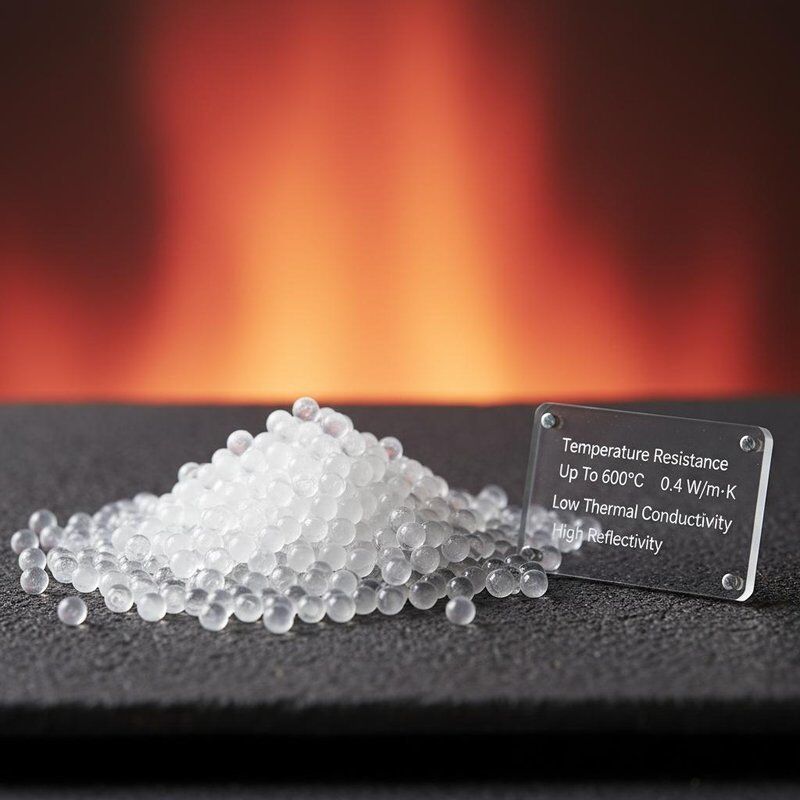 Temperature Resistance Up To 600°C Hollow Glass Beads With Low Thermal Conductivity 0.04 W/m·K And High Reflectivity